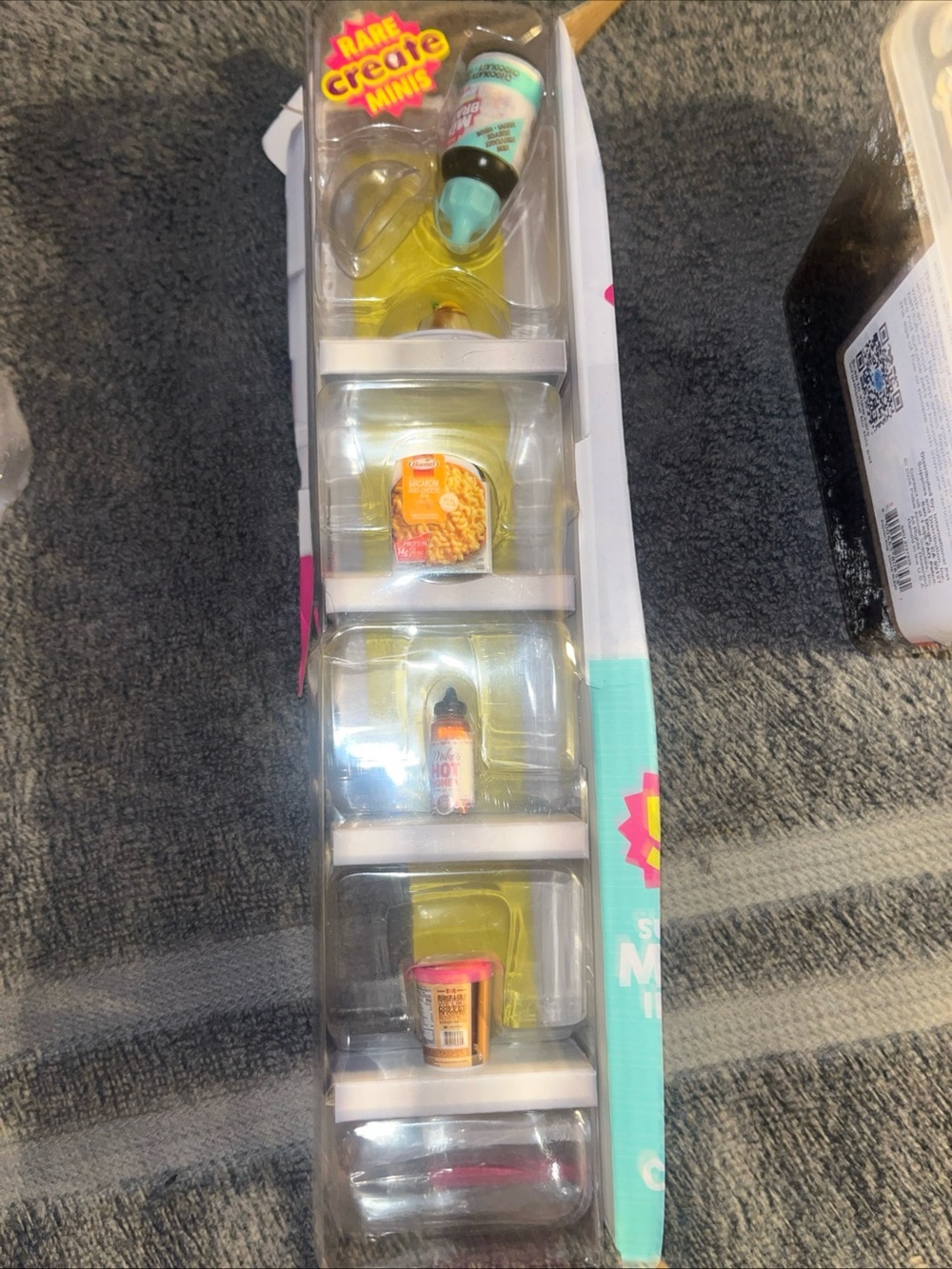 Miniature Collectible Toy Set - Yellow & Teal Accents